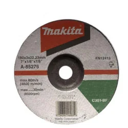 DISCO CORTE PIEDRA 7"(180 X 3 X 22) C.D - C30T A-85276 MAKITA