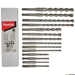 SET BROCAS SDS-PLUS TCT 14PCS (5,6,7,8,10,12,14,16 D-71956 MAKITA