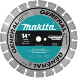 DISCO DIAMANTADO SEG. 14" (355 X 25.4Mm) BUJE 20Mm P/PAVIMENTO GENERAL-SECO